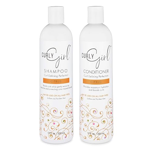Curly Girl Curl Hair Shampoo Conditioner Set 12 oz Bottles Curly Girl Method Approved Curly Girls Hair Care Frizz Control