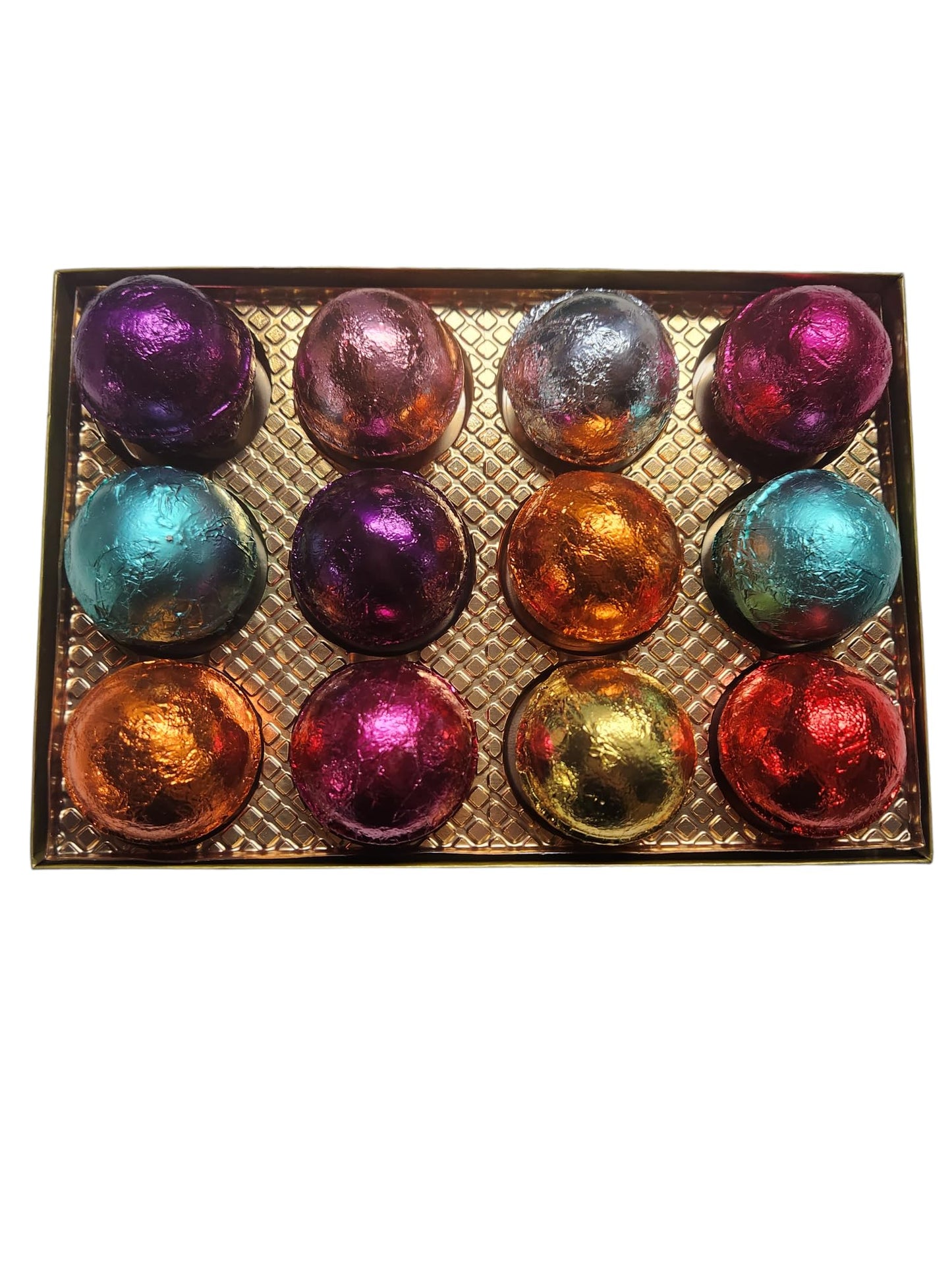 Bath Fizzie Gift Set for Women with 12 foil wrapped 2.5 oz bath bombs, great for dry skin, gift for Mom, teacher, friend (GiftHer)