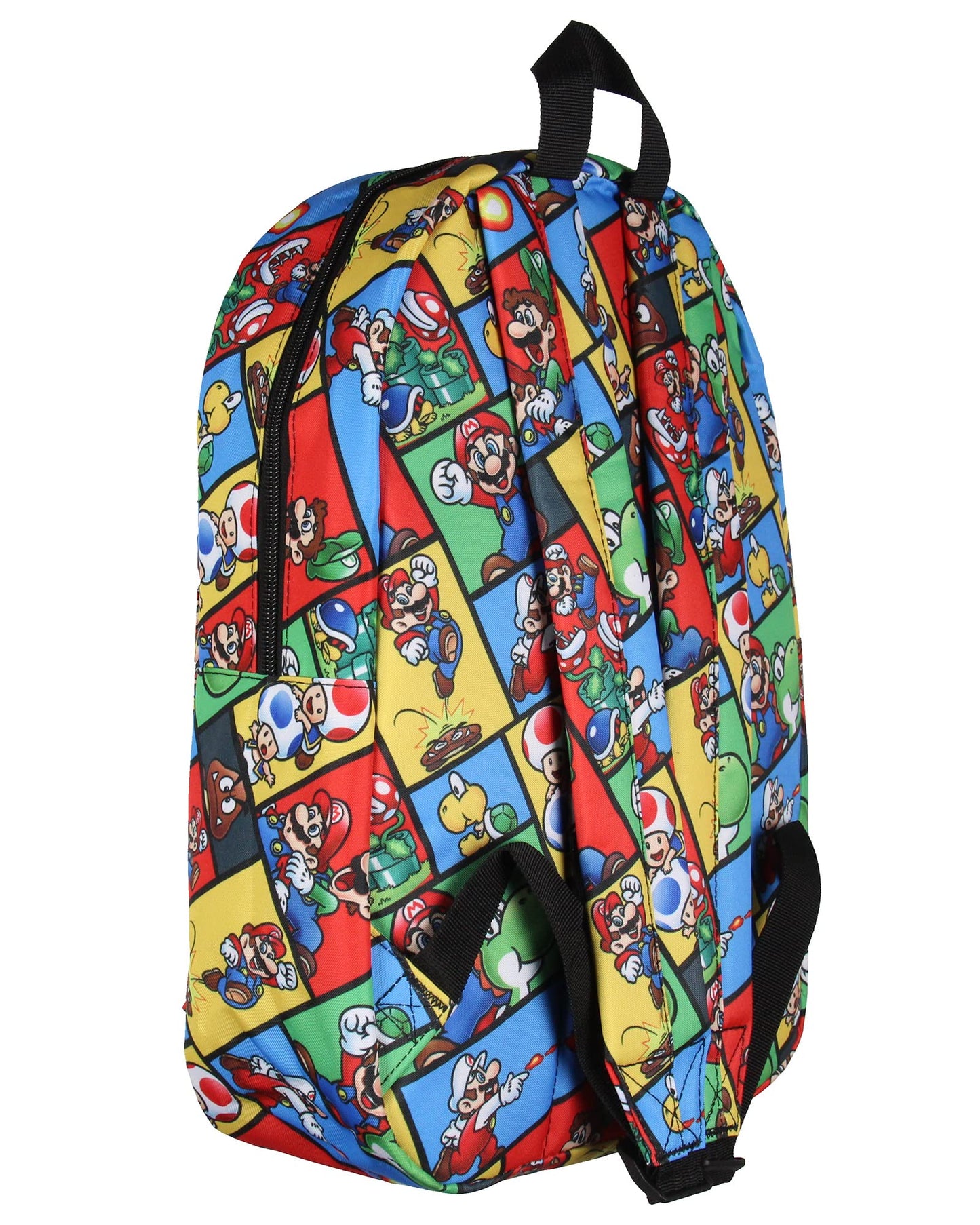 Bioworld Super Mario Backpack Multi Character Video Game School Laptop Travel Backpack