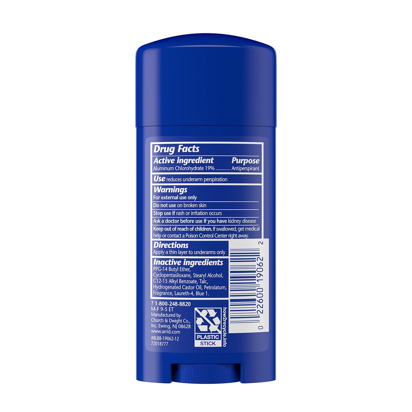Arrid Regular Solid Deodorant, 2.6 oz Beauty and Personal Care Arrid