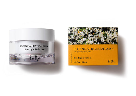 Pour Moi Botanical Reversal Mask | Blue Light Correcting Gel Mask for All Skin Types feat. Jasmine Flower & Buddleja Flower Extract to Clarify, Tone