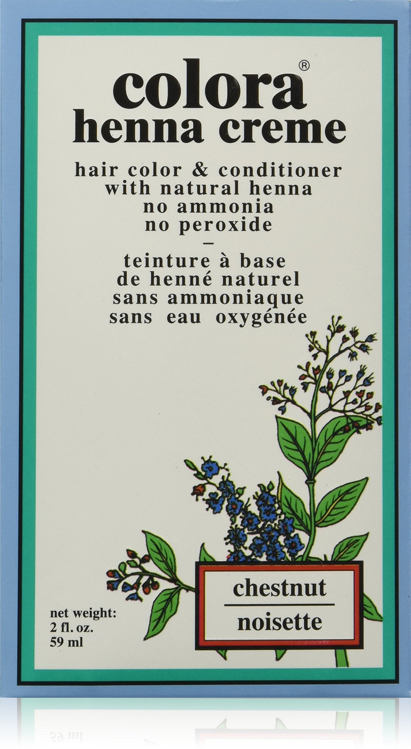 Colora Henna Creme, Chestnut, 2 Ounce