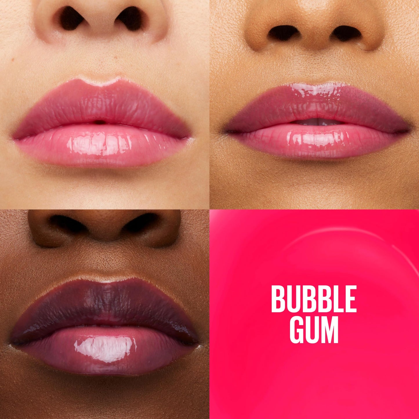 Maybelline New York Lifter Gloss Hydrating Lip Gloss with Hyaluronic Acid, Bubblegum, Sheer Bright Pink, 1 Count