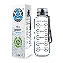 50oz Sport Water Bottle - Best for High Capacity Hydration - Clear Tritan Plastic, BPA Free, Flip Top, Leak Proof Lid, Re-Design Lid, New Strainer