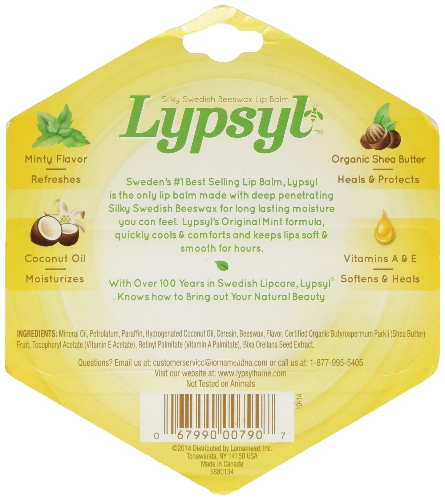 LypSyl LypMoisturizer, Orginal Mint, 0.1 oz.