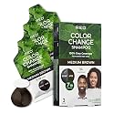 Red by Kiss Color Change Shampoo - Permanent Hair Color with 100% Gray Coverage, Quick 7-10 Minute Formula, No Tools Needed, Herbal Extracts, Includes