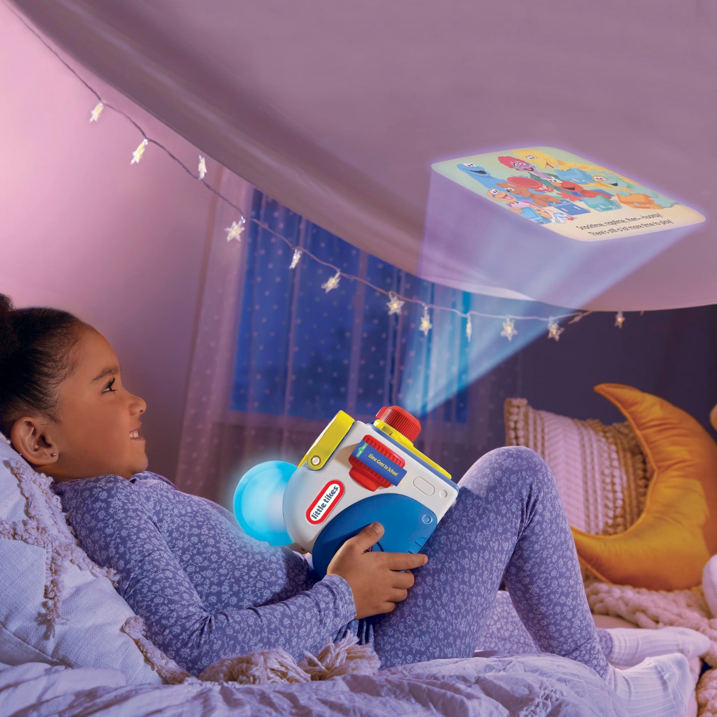 Little Tikes Story Dream Machine | Sesame Street Cookie Monster & Friends Story Collection with Books & Audio Play | Kids Ages 3+ Gift