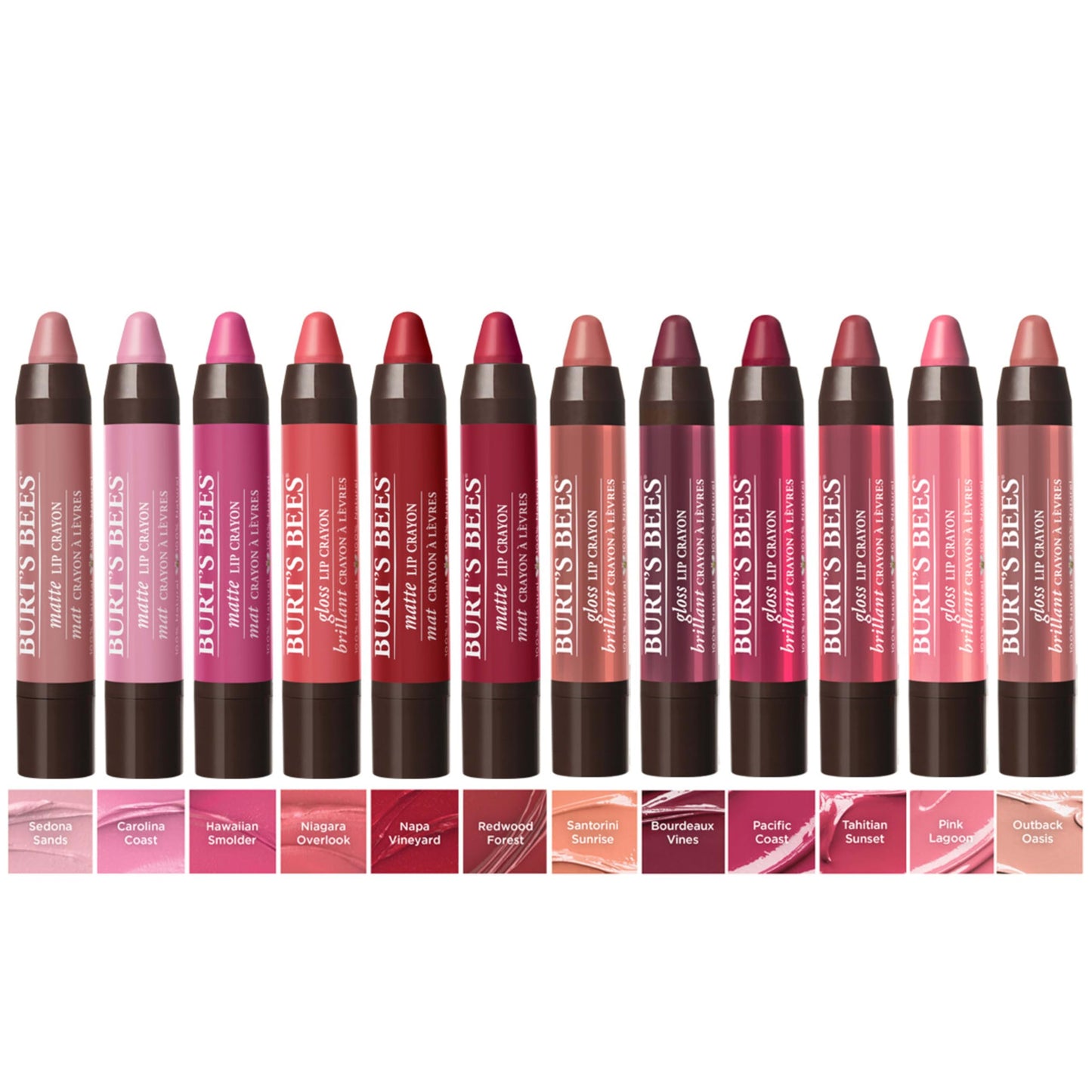 Burt's Bees 100% Natural Moisturizing Gloss Lip Crayon, Outback Oasis, 0.1 Oz