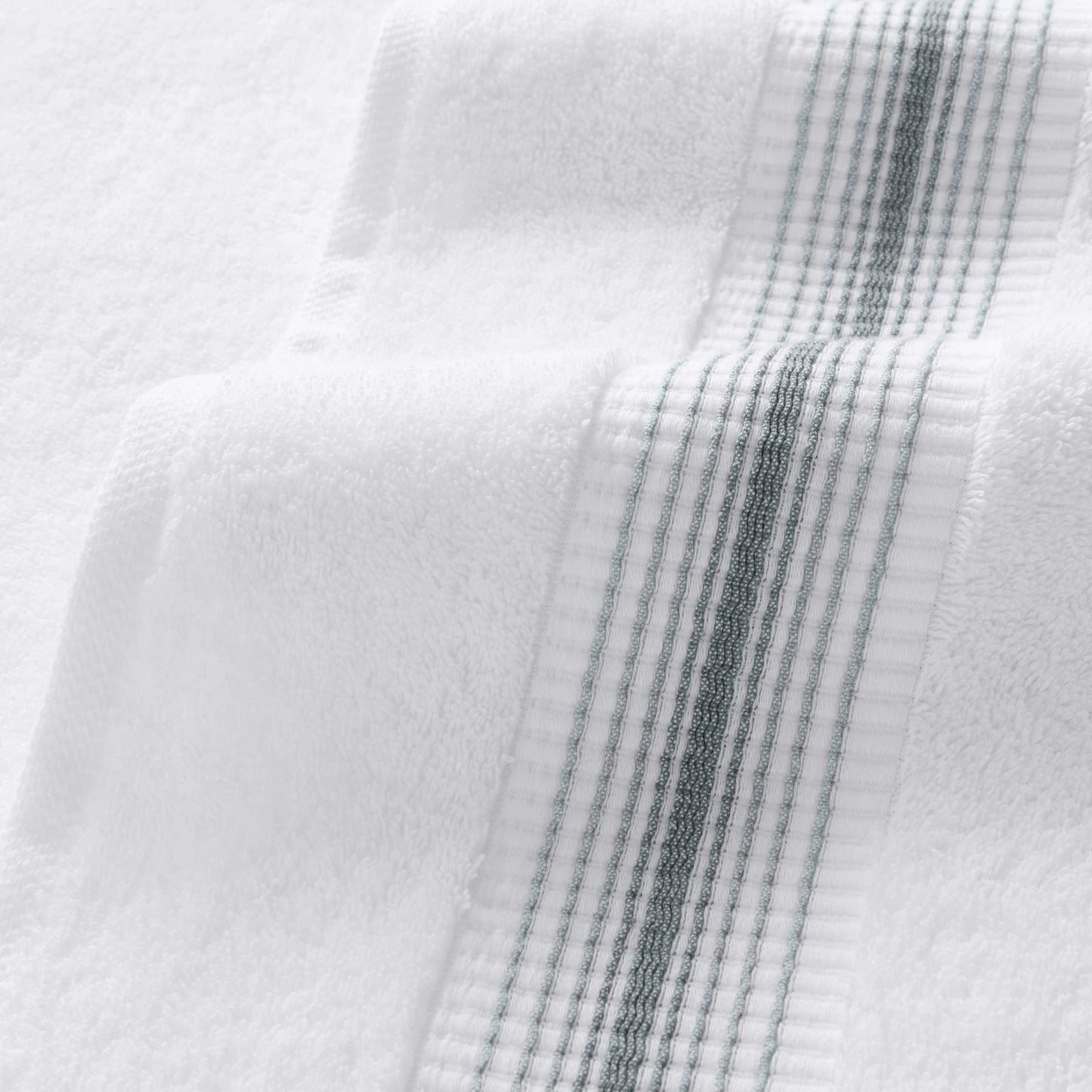 Aston & Arden Aegean Ombre Hand Towels - Pack of 4 - Oversized Ultra Soft Thick & Absorbent, 100% Ringspun Turkish Cotton Bathroom Towel for Spa…