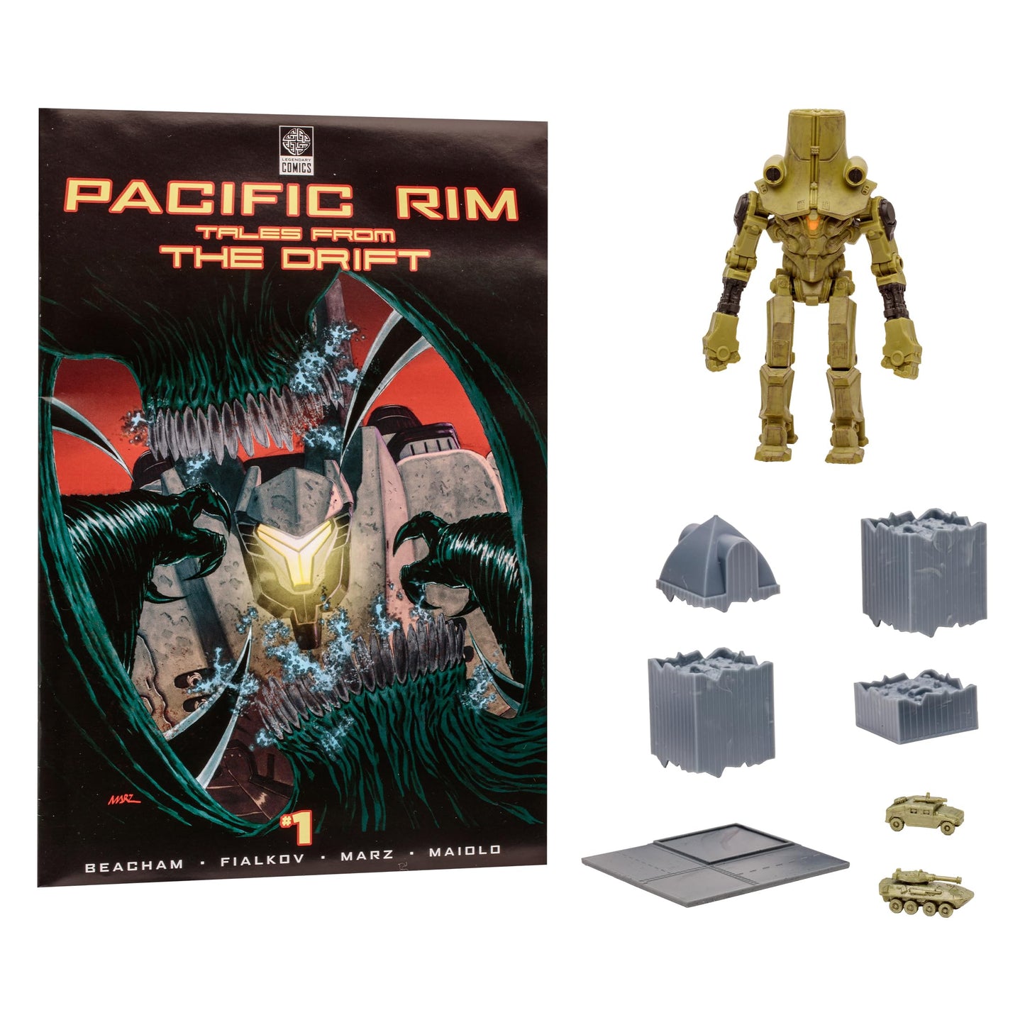 Pacific Rim McFarlane Toys Cherno Alpha (Jaeger) 4" Scale Figure Playset with Comic