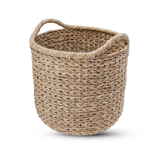KOUBOO Large Decorative Seagrass Storage Basket, Handmade, Seagrass Basket, Living Room, Blankets, Toy Bin, Extra Storage, Decorative Storage…