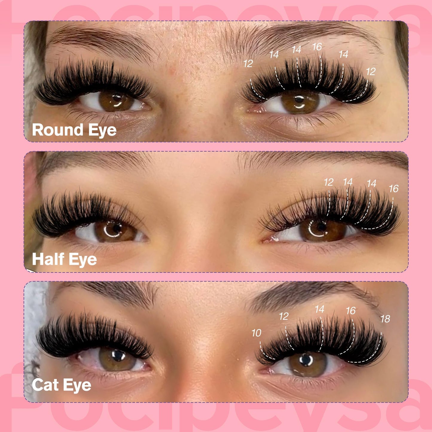 Focipeysa Fluffy Lash Clusters 100D Eyelash Clusters 10-18mm Fluffy Volume Individual Lashes D Curl Cluster Eyelash Extensions DIY Lash Extension Beauty and Personal Care Focipeysa