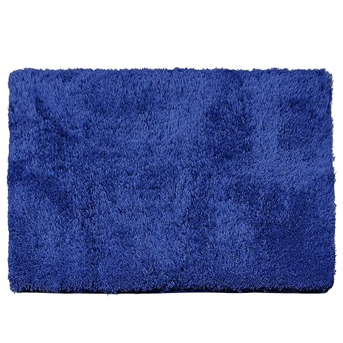 Clara Clark Bathroom Rugs, Ultra Soft Shaggy Bath Rugs - Bath Mats for Bathroom, Machine Wash, Non Slip Backing Rubber, 32 x 48 Inches, Blue Bathroom…