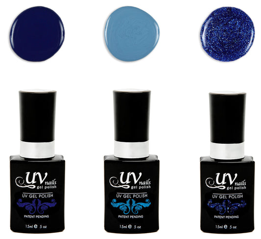 UV-Nails Hella Set of 3 UV or LED gel polish Beauty & Personal Care UV-NAILS