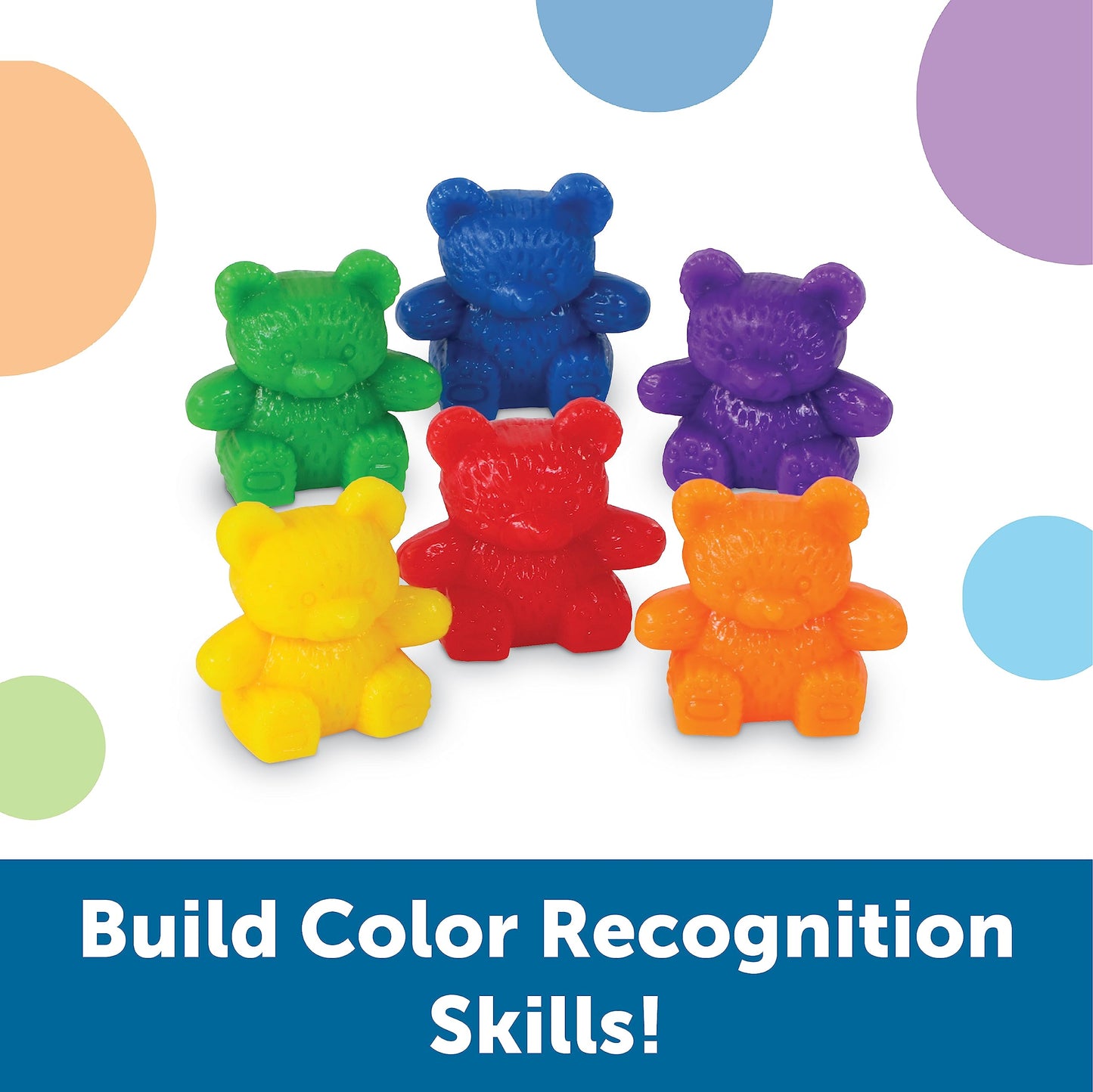 Learning Resources Baby Bear Counters – 102 Pieces Counting Manipulatives for Toddlers & Kids Ages 3+, Pre-K Learning, Educational Teddy Bear Toy