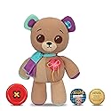 Thready Bear - Interactive 14" Plush. Make A Wish & Comes to Life. Magical Expressive Button Eyes - Happy, Sad, Winks & Blinks. 70+ Expressions &…