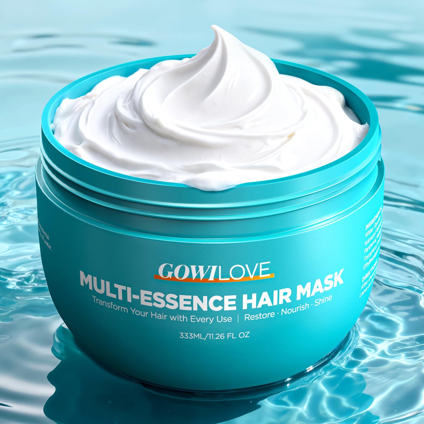 5X Penetration Hair Mask with 5 Botanical Oils, HA-Infused Hair Treatment for Ultra Moisture & Hydration, Dual-Protein Biomimetic Repair Keratin