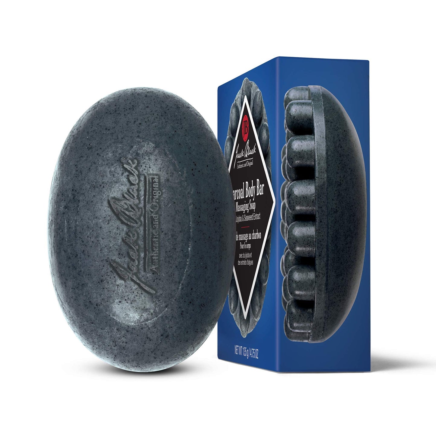 Jack Black, Charcoal Body Bar Massaging Soap, 4.75 oz Beauty & Personal Care Jack Black