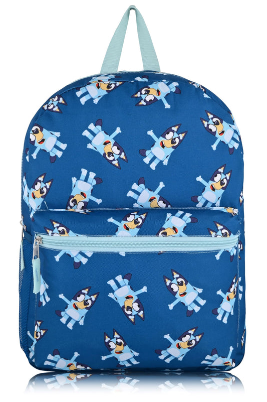 Bluey School Backpack Toddler Backpack for School | 16" Kids Bookbag for Boys, Girls, Unisex | Bluey Boys Bookbag for Kids