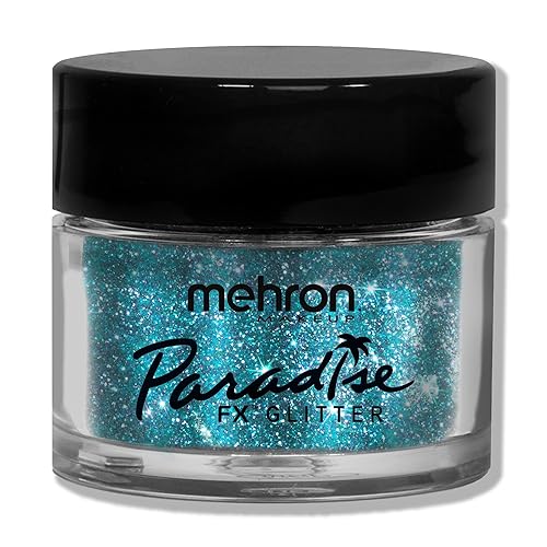 Mehron Makeup Paradise Glitter FX | Professional Cosmetic for Makeup & Art | Vibrant & Shimmering Loose Glitter .25 oz (7 g) (Pastel Sky Blue)