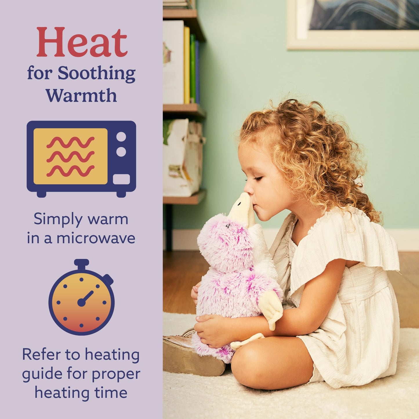 warmies Microwavable & Weighted Stuffed Animals, Platypus - Heated Stuffed Animal Plushie for Warmth & Comfort - Cute Soft Plush Toys for Adults &…