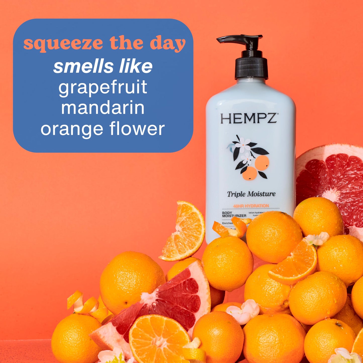 HEMPZ Triple Moisture Body Moisturizer, 17 Oz - Hydrating Lotion Rich with Minerals, Vitamin C, & Hempseed Oil to Nourish & Repair Extremely Dry or