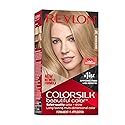 Revlon Colorsilk Beautiful Color Permanent Hair Color, Long-Lasting High-Definition Color, Shine & Silky Softness with 100% Gray Coverage, Ammonia