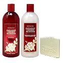 Bath & Body Works Japanese Cherry Blossom Moisturizing Conditioner and Shampoo Duo Set with a Marbela Natural Oats Sample Soap