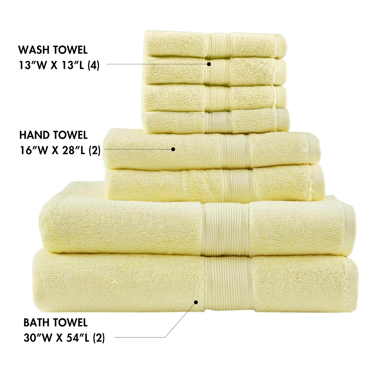 Madison Park 800GSM Bathroom Towel Set of 8 100% Cotton Bath Towel Set for Bathroom Luxurious Highly Absorbent 2 Bath Towels 2 Hand Towels 4…