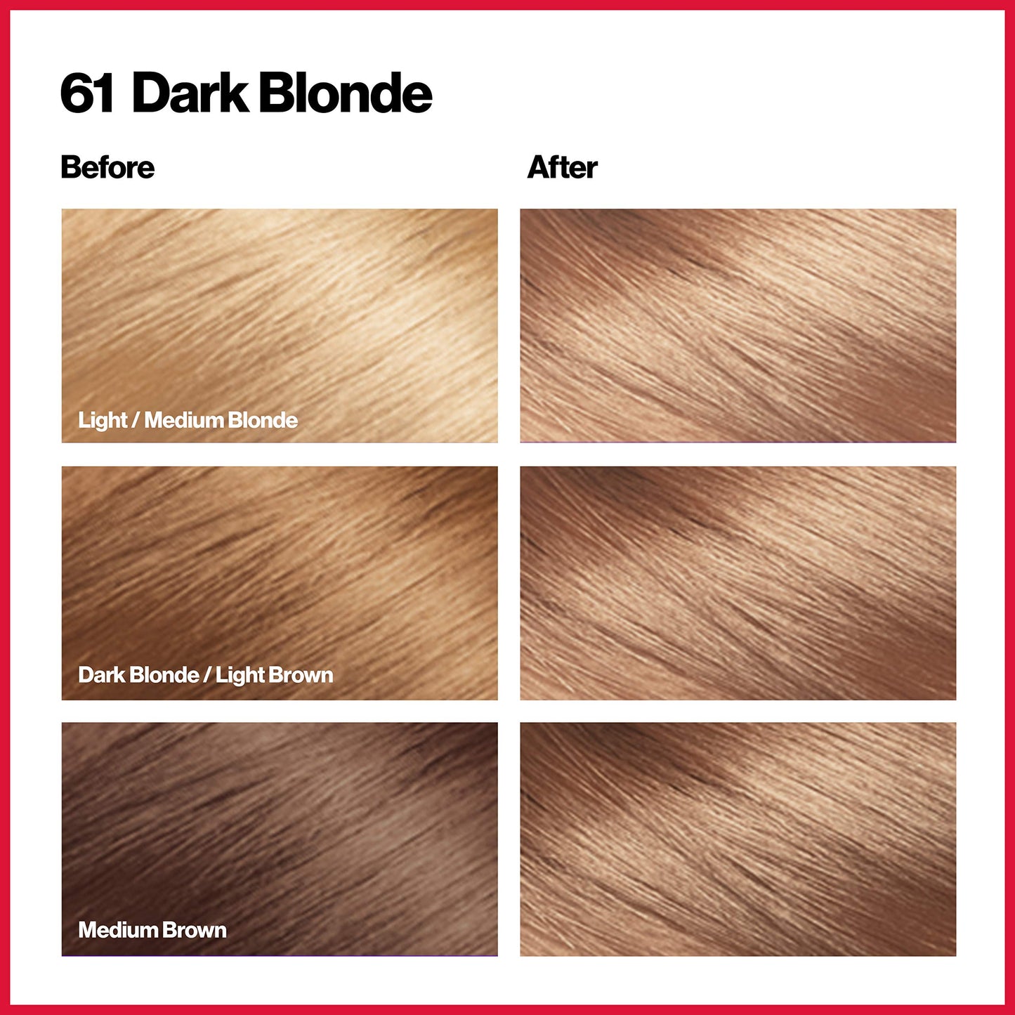 Revlon Permanent Hair Color, Permanent Hair Dye, Colorsilk with 100% Gray Coverage, Ammonia-Free, Keratin and Amino Acids, 61 Dark Blonde, 4.4 Oz