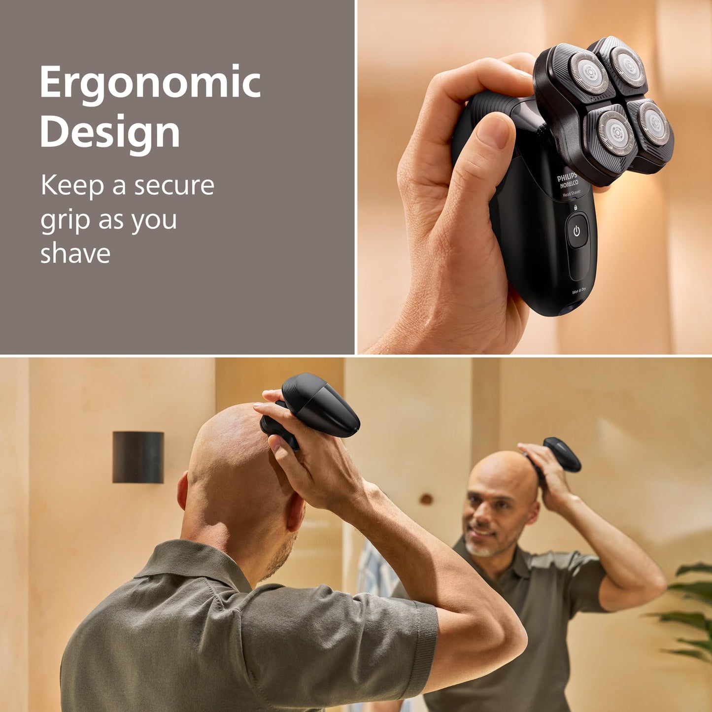 Philips Norelco Head Shaver Pro 5000 Series - Electric Shaver for Men and Women, 360° Flexing Head & ComfortCut Blades for Clean Shave, Gentle on Beauty and Personal Care Norelco