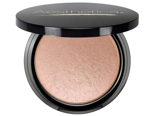 Aesthetica Starlite Highlighter - Metallic Shimmer Highlighting Makeup Powder - Cosmos (Sparkling Rose Gold) Beauty & Personal Care Aesthetica