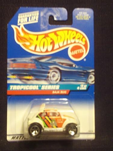Mattel Hot Wheels 1998 1:64 Scale Tropicool Series White Baja Bug Die Cast Car 2/4