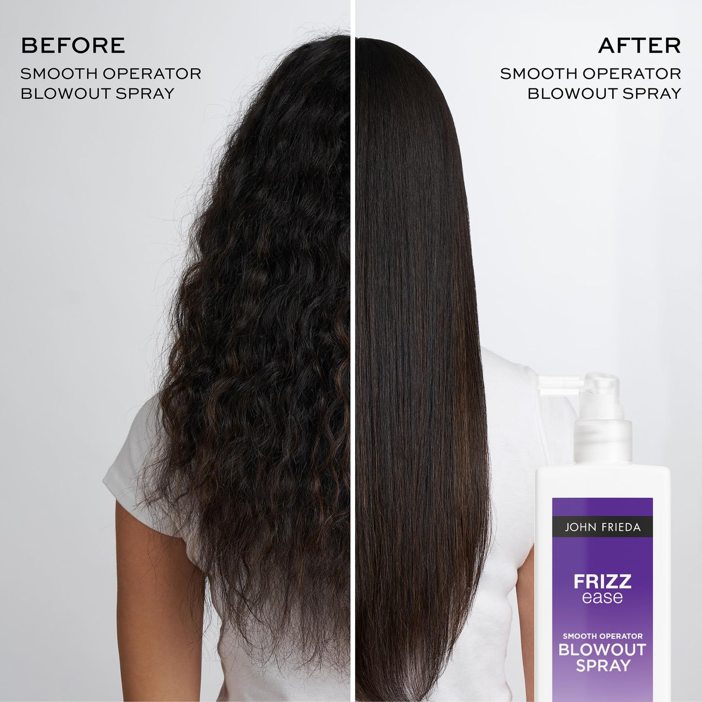 John Frieda Frizz Ease Smooth Operator Blowout Spray, Pre-Styling Heat Protection & Anti-Humidity Spray, 6.77 fl oz