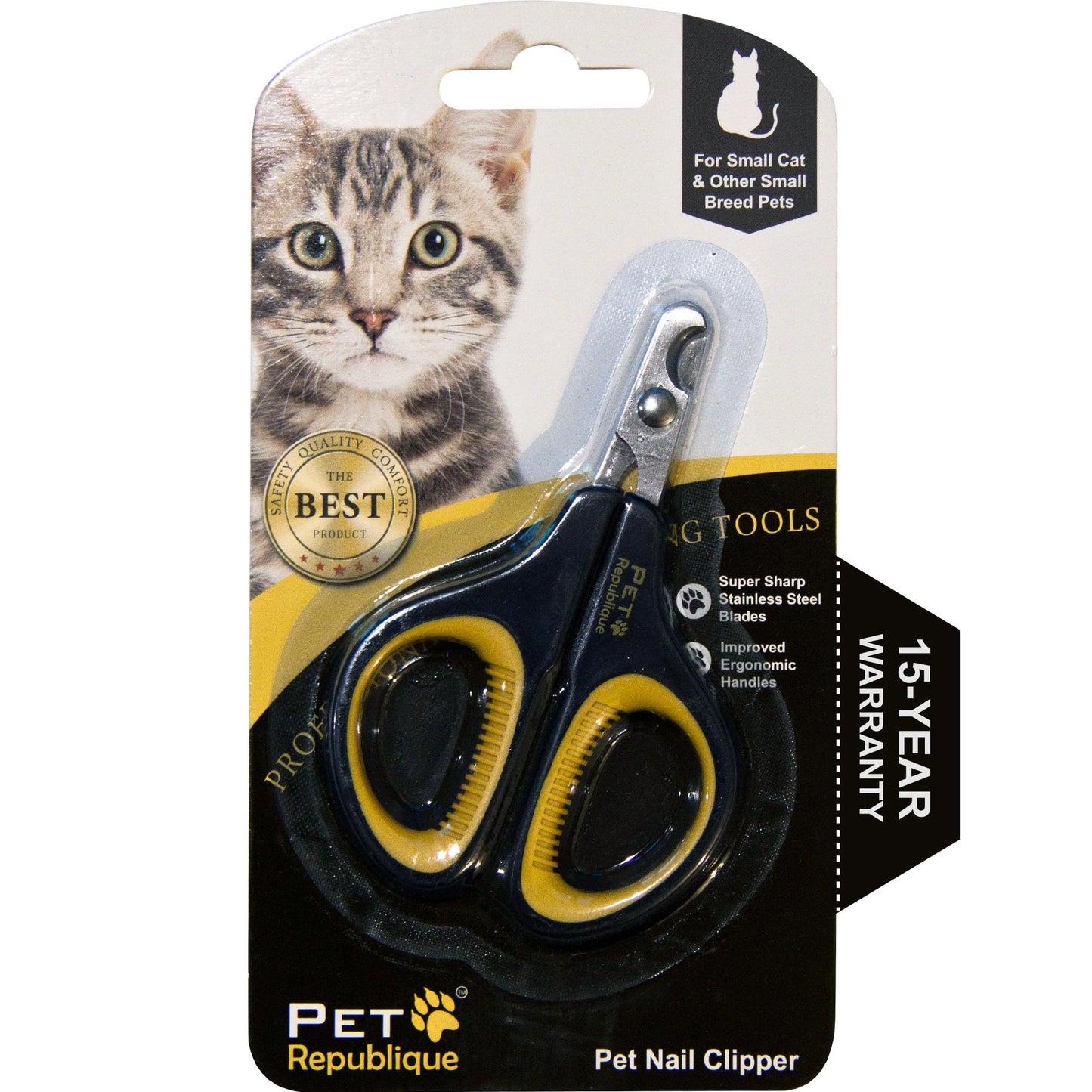Pet Republique Cat Nail Clippers – Professional Stainless-Steel Claw Trimmer for Cats, Kittens, Rabbits, Birds & Small Pets