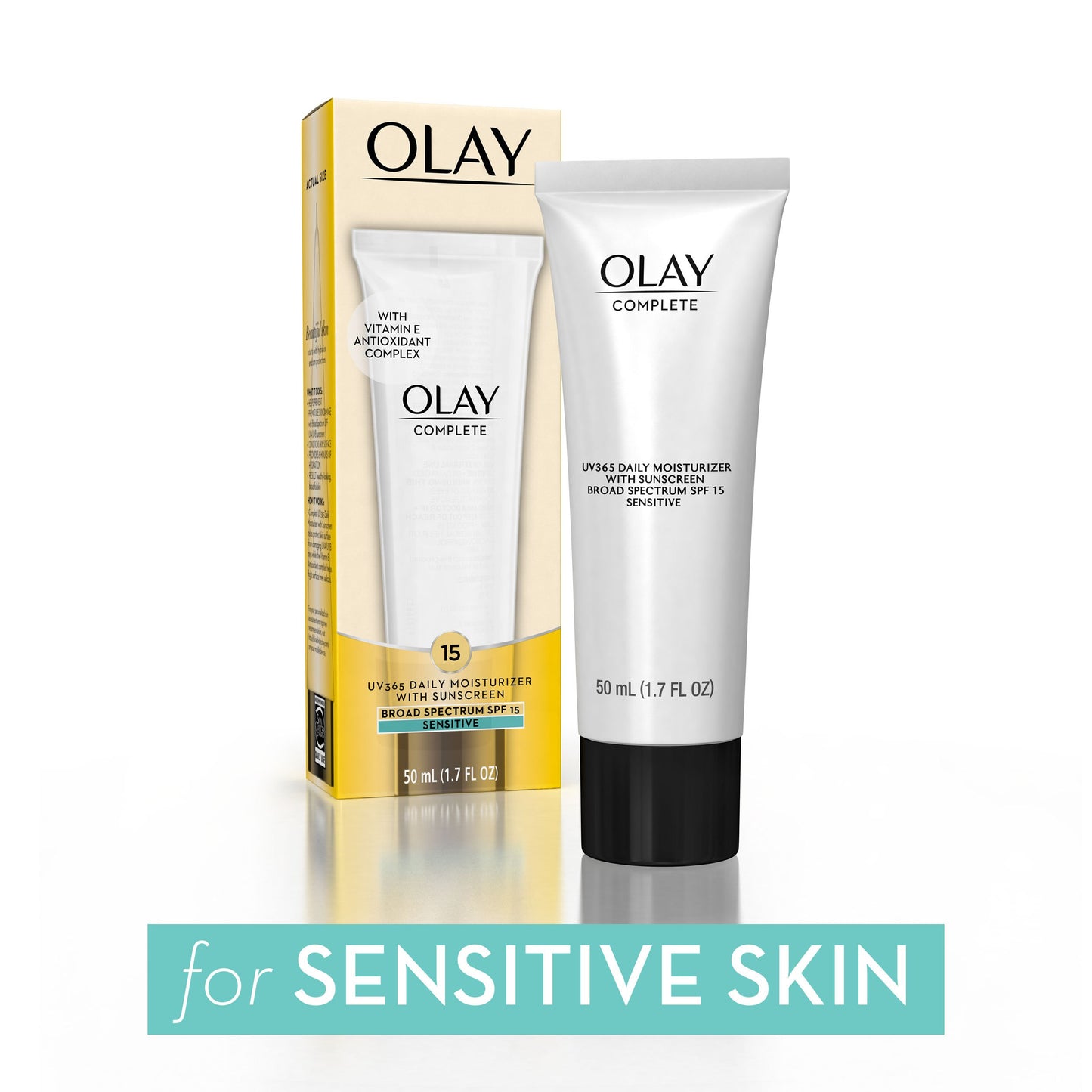 Olay Complete Lotion Moisturizer with SPF 15 Sensitive, 1.7 Fluid Ounce