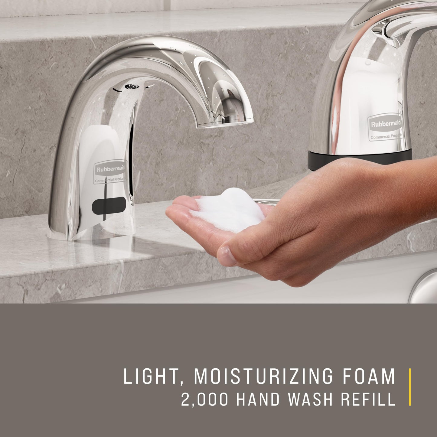 Rubbermaid Commercial Products OneShot Moisturizing Foam Hand Soap Refill, 1600mL, Green Seal Certified, Compatible with RCP's Touchless OneShot Foam