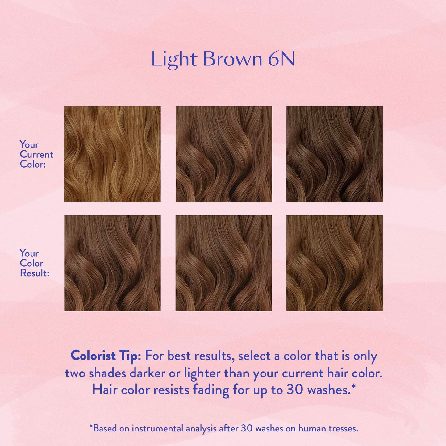 eSalon Permanent Hair Color & Hair Dye - Light Brown - Professional-Grade Ammonia-Free Personal Colorist for Up To 100% Gray Coverage on All Hair
