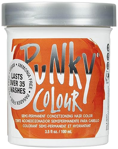 Punky Flame Semi Permanent Hair Color - Vegan & Cruelty-Free Conditioning Hair Dye, Lasts Up to 35 Washes, 3.5 fl oz