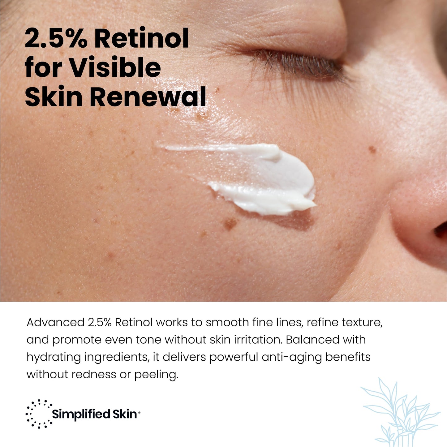 Retinol Cream for Face (3-Pack) - 2.5% Retinol Moisturizer for Fine Lines, Firming & Collagen Boost - Anti-Aging Night Wrinkle Cream with Hyaluronic