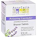 Aura Cacia Aromatherapy Shower Tablets, Relaxing Lavender 3 ea (Pack of 12)