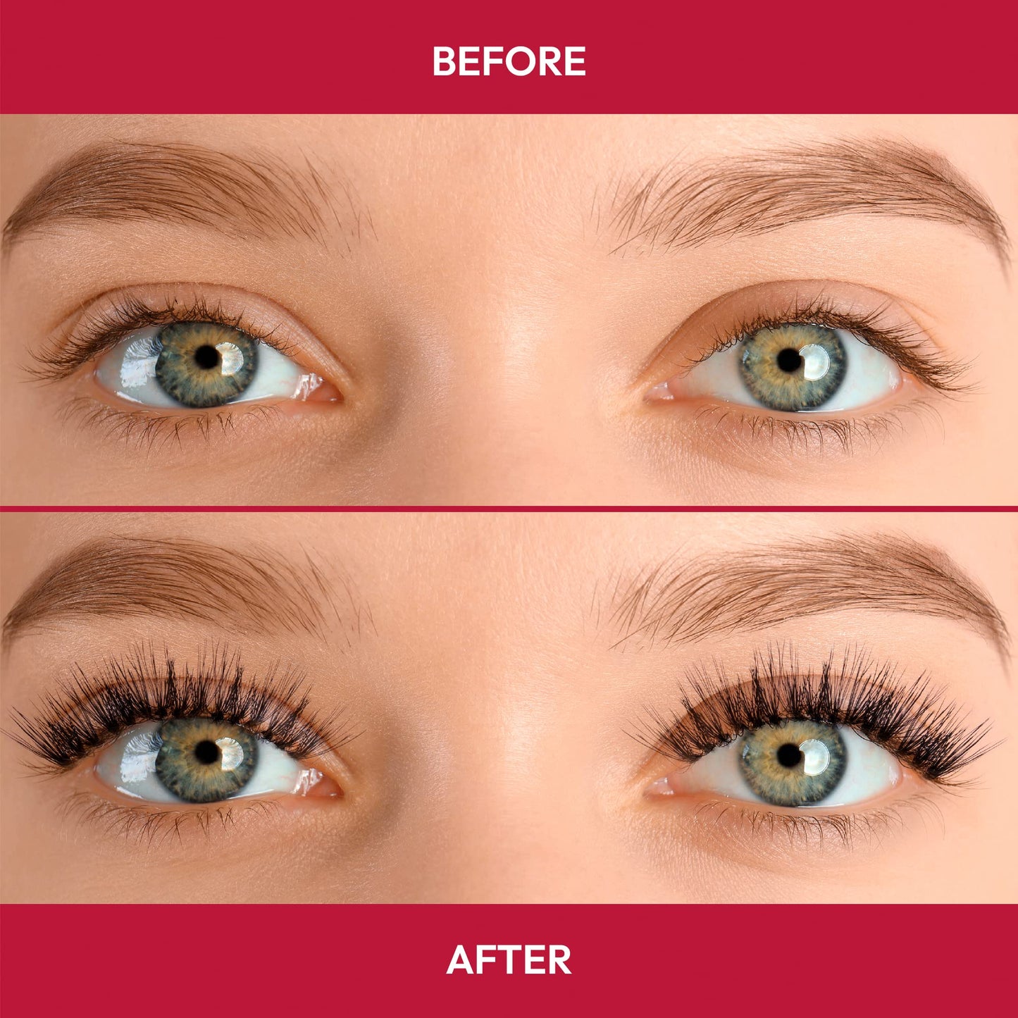 iENVY False Eyelashes Triple Black 3D Individual Trio Lashes 3X Volume Reusable Eyelash Clusters (Long)
