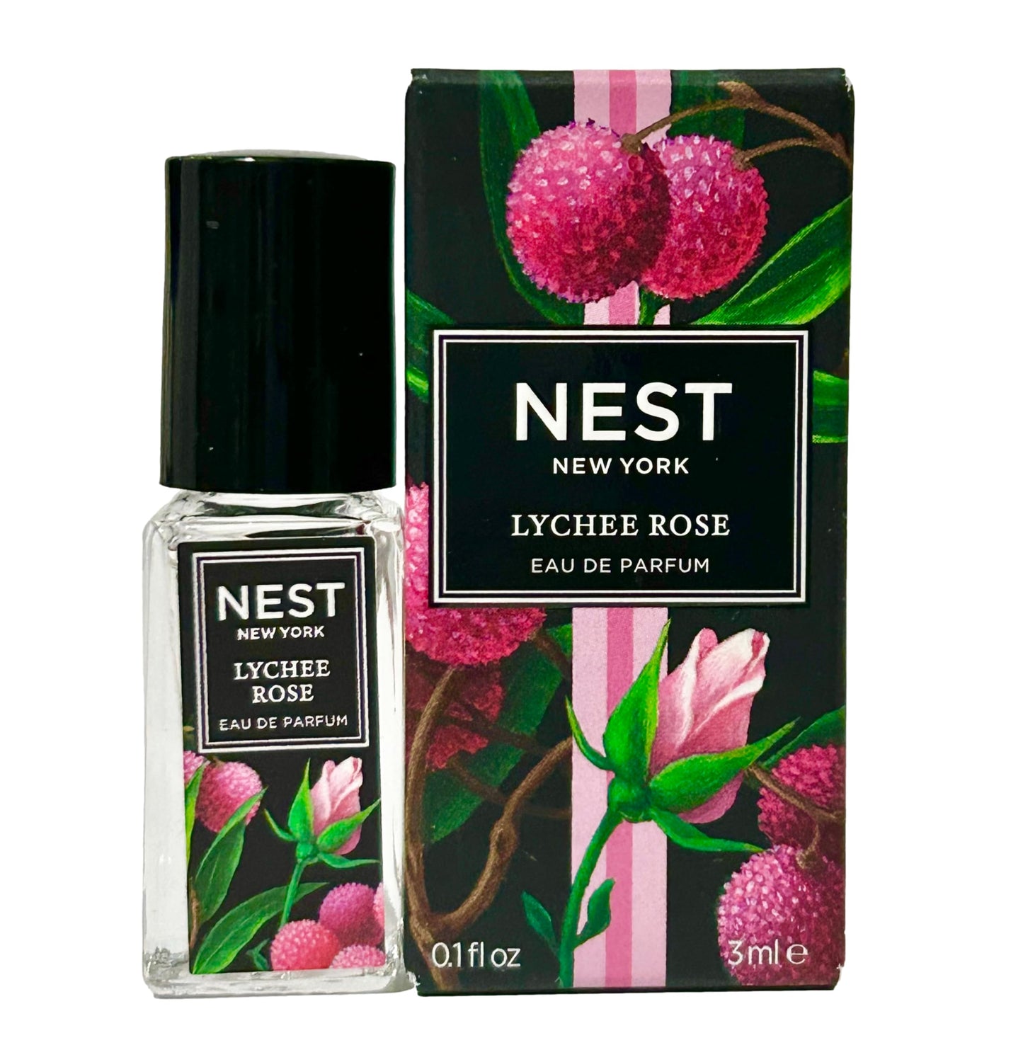 Nest LYCHEE ROSE Rollerball Women EDP Perfume (Mini/Small/Travel Size Parfum) 0.1oz/3mL - 8128