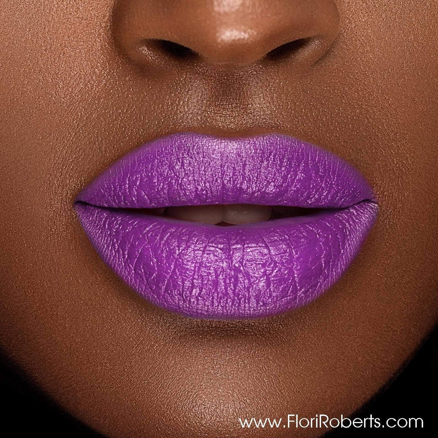 Flori Roberts Luxury Lipstick, Vibrant Lip Makeup for Women of Color or Deeper Skin Tones, Demi-Matte Texture, Hydrates and Conditions Lips