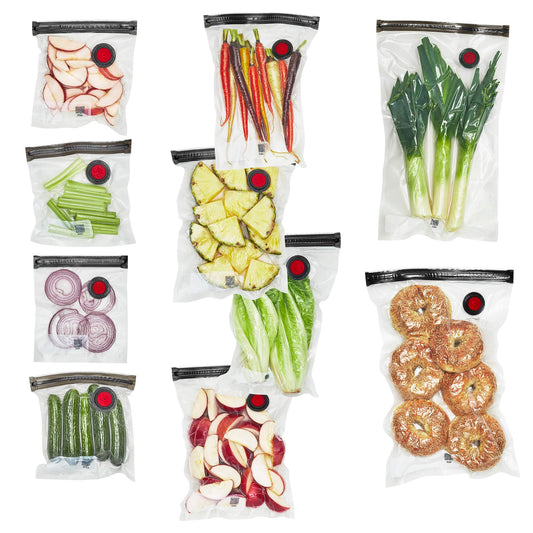 ZWILLING Fresh & Save 10-pc Vacuum Sealer Bags, Sous Vide Bags, Meal Prep - Assorted Sizes