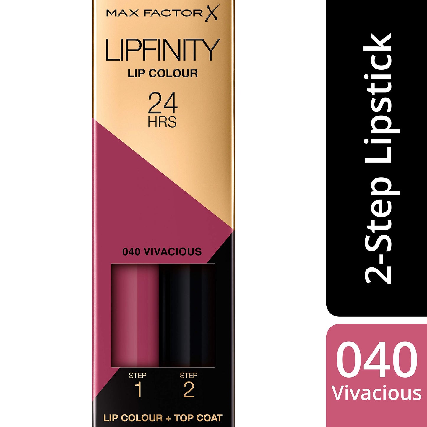 Max Factor Lipfinity Lip Stick, No.040 Vivacious, 0.14 Ounce