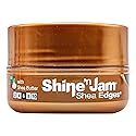 Ampro Shine-n-Jam Shea Edges - Infused with Shea Butter and Silk Protein to Moisturize Hair - Great for Taming Fringe, Ponytails, and Updos - Firm
