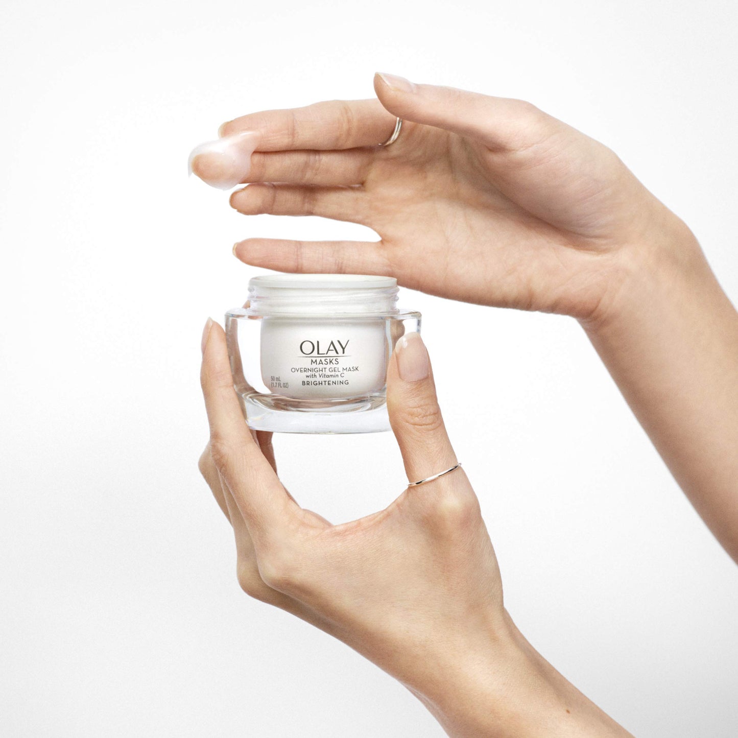 Face Mask Gel by Olay Masks, Overnight Facial Moisturizer with Vitamin E and Hyaluronic Acid for Hydrating Skin, 1.7 Fl Ounce