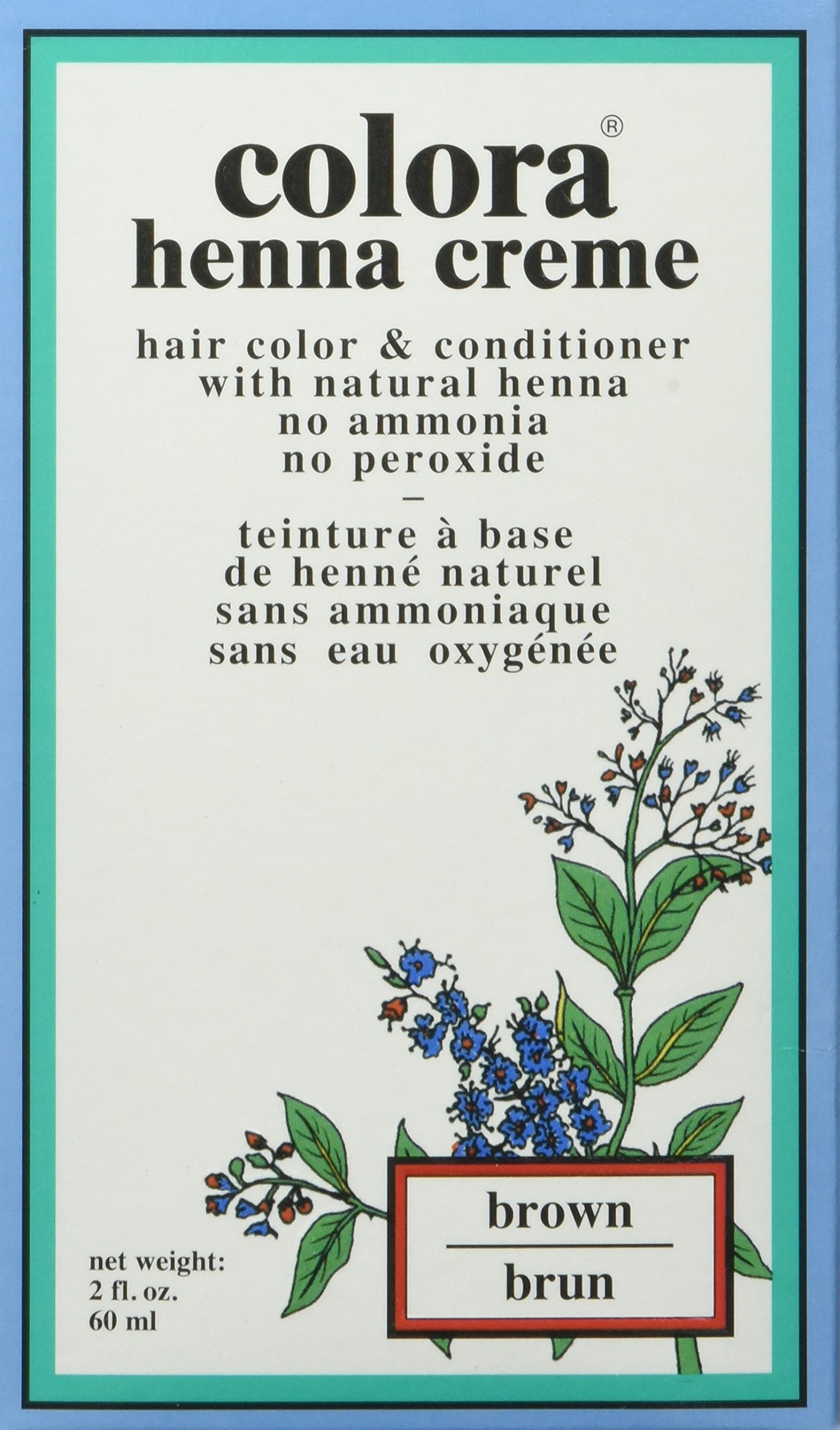 Colora Henna Creme, Brown, 2 Ounce