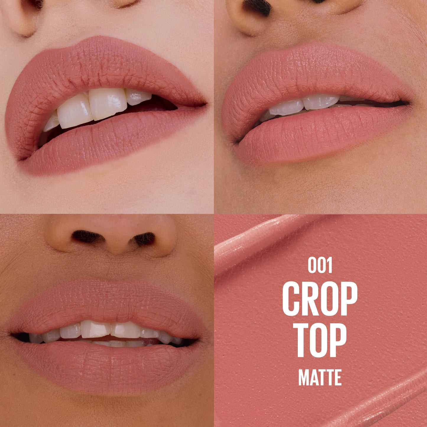 MAYBELLINE Serum Lipstick, Hydrating Lip Makeup with 8HRs of Lip Plumping Moisture with Hyaluronic Acid + Oil Blend, Crop Top (Light Nude Pink Matte)